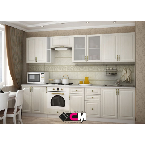 Кухня "Юлия" Сандал белый 2.95 м Кухня "Юлия" Сандал белый 2.95 м